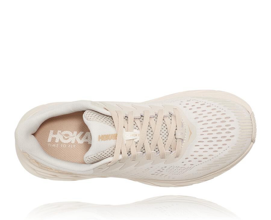 Chaussure Running Hoka One One Clifton 7 Femme - Blanche - AVT-410365